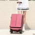 New front opening luggage compartment, men's fashion 20 inch suitcase, women's travel suitcase, universal wheel password box, large capacity