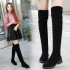 2022 Autumn/Winter New Women's Boots Suede Over Knee Long Tube Boots Low Heel Flat Bottom Cotton Warm Sleeve Women's Boots Wholesale