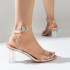 Women's 2024 Summer New Style Strap High Heel Sandals in European and American Large Sizes with Buckle