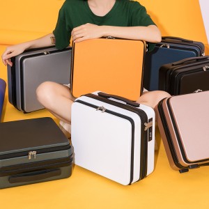 Front luggage compartment small female mini cute fashion trend student 16 inch makeup box portable and multifunctional