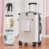 2023 New Explosive Luggage Cute Girl Travel Luggage College Student Universal Wheel Multi functional Trolley Case 24