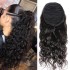 Wig Ponytail Natural Song Water wave Ponytail Human Hair Natural Color Black Human Hair