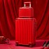 Wedding suitcase, dowry suitcase, travel suitcase, big red suitcase, leather suitcase for bride and groom, wedding password luggage