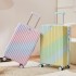 2023 New Explosive Gradient Luggage with Super High Beauty Goddess Multi functional Trolley Box Silent Wheels 24 inches