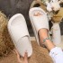 New minimalist thick soled height increasing cool slippers for women in summer. Indoor soft sole with a sense of stepping on feces, breathable and non slip slippers can be worn outdoors