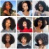 13x4lace Afro Kinky Curly Wigs African Small Curly Hair Real Hair Front Lace Wig Headset