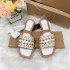 2024 Ins Fashion European and American Hardware Diamond Jewelry Women's Sandals in Stock Eagle Head Buckle Flip flops Sandals