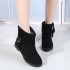 2024 Winter New Velvet Warm Flat Mom Cotton Shoes Fashion, Versatile, Durable Snow Boots Women's Wholesale