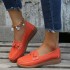 Independent Station 2023 Spring and Autumn New Style One Step Stepping Large Round Head Daily Casual Single Shoes Bean Shoes Mom Shoes