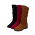 2021 Autumn New Foreign Trade Boots Women's Tall Long Boots Martin Boots Velvet Matte Round Head Thin Leg Women's Shoes Wholesale