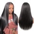 Black real hair non adhesive headband, glue wig, human hair, straight hair, front lace wig factory