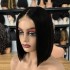 Front lace real person wig 2 * 6kimclosure full real person hair headband Xuchang wig bone straight