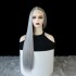 Wig European and American Fashion Women's Synthetic Hair Cover # 0906 Grey Long Hair Amazon Hot Selling Manufacturer Wholesale