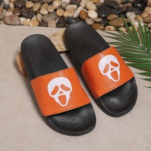 Men's slippers 2025 new cross-border popular trendy brand game cool slippers outdoor comfortable skull head fashion