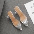 Sandals for women, 2023 summer new style, rhinestone, sexy, breathable, thick heel, high heels, PVC women's shoes, sexy