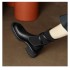 Short boots children's 2024 autumn new round head flying weave splicing cross belt buckle high-end fashion slim boots