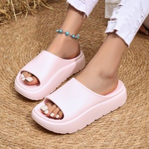 EVA thick soled slippers with a feeling of stepping on poop, women's anti odor, anti slip, wear-resistant indoor and outdoor cross-border hot selling wholesale slippers