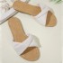 Temu exports summer new European and American style fashionable and versatile beach vacation flat bottomed plus size women's sandals