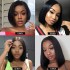 13x4frontal bob Lace closure wigs, front lace real hair wig, women's short hair set