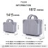 Small and lightweight luggage for women, 14 inch mini student storage and makeup box, portable and easy to carry, with a large capacity