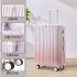 2023 New Gradient Trendy Color Luggage for Women with High Beauty, Pull up Luggage for Men with Large Capacity, Student Password Box, Travel 24 inches