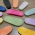 The shoe factory sells semi-finished PVC one-piece slippers with a complete range of shoe material sizes for export. The inflatable outsole is available for foreign trade