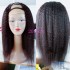 U part human hair Kinky straight wigs Yaki hair Corn perm long curly hair