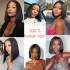 4x4 front lace wig full real hair without glue headband, glue bob wigs human hair