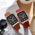 24 new styles, fashionable men's and women's watches, niche high-end sense, student rectangular tape calendar, quartz watch