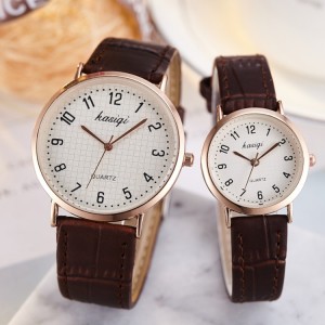 Authentic new fashionable women's watch, women's watch, couple watch, student belt, thin electronic leisure quartz watch