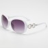 Factory new trendy and fashionable sunglasses 9509 large frame sunglasses for women with jade crystal texture sunglasses