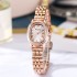 Fashionable new oval plate simple steel strip women's watch, women's style niche green watch, high-end Guangzhou watch