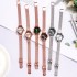 New style official brand women's watch, women's waterproof mesh strap, Korean version trendy white-collar steel strap, high school fashion watch