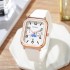 24 new styles, fashionable men's and women's watches, niche high-end sense, student rectangular tape calendar, quartz watch