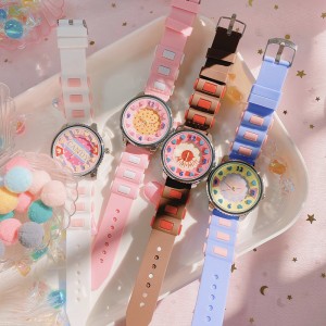 New Fashion Women's Watch Women's Ins Style Student Japanese Harajuku Girl Cute Candy Color Small Popular