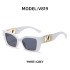 European and American Fashion Small Box Sunglasses for Women, Trendy Cat Eyes with Diamond Inlaid Men's Sunglasses, Cross border Wholesale 2023