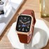 24 new styles, fashionable men's and women's watches, niche high-end sense, student rectangular tape calendar, quartz watch