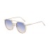 2023 new retro oval frame sunglasses men's metal double beam driving sunglasses cross-border wholesale shapes