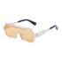 Retro steampunk sunglasses, men's trendy one-piece irregular sunglasses, women's cross-border glasses wholesale 2023 new models