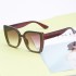 2021 New Large Frame Sunglasses for Women, Trendy Fashion, Internet Celebrity, Cat Eye Sunglasses for Women, Korean Version Sunglasses