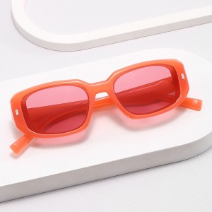 European and American New 2023 Multilateral Small Box Sunglasses 2327 Fashion Versatile Hip Hop Sunglasses Rice Nail Sunglasses