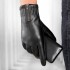 Leather gloves for men in winter, warm and thick velvet, stylish and cool for driving and riding motorcycles, touch screen sheepskin