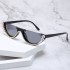 Cross border 2021 New Fashionable Half frame Diamond inlaid Sunglasses, European and American Instagram Influencers, Same Style Sunglasses, Female Trend