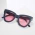 2020 New Fashionable Large Frame Cat Eye Sunglasses for Men and Women, Same Vintage Sunglasses, Cross border Supply