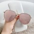 Internet celebrity 2023 new metal fashion sunglasses Korean version trendy UV resistant outdoor driving sunglasses for women