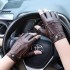 Half finger leather gloves, men's sports motorcycle, outdoor riding, retro Harley motorcycle, handsome, exposed finger racing equipment