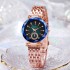 Cross border popular new product, fashionable steel strip women's watch, female style student party starry sky face, high beauty Guangzhou watch