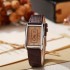 New Fashion Women's Watch Women's Belt Square Dial Couple Watch Student Casual Quartz Fashion Watch