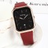 New style fashionable student women's watch, women's square silicone simple temperament, niche light luxury calendar, high-end feel