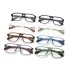 New European and American Large Frame Sports Flat Glasses TR90 Silicone Anti slip Leg Glasses Frame Personalized Comfortable Spring Glasses